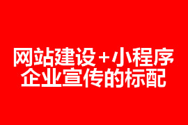 網(wǎng)站建設(shè)和小程序是企業(yè)宣傳的標配